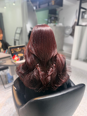 【MIHO】ピンクラベンダー×セミロング