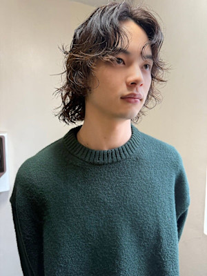 メンズパーマ/レイヤーボブ