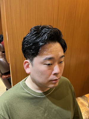 銀座　理容室　ナチュラルパーマ　ビジネスヘア　個室理容室　
