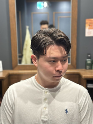 メンズ　パーマ　ビジネスパーマ