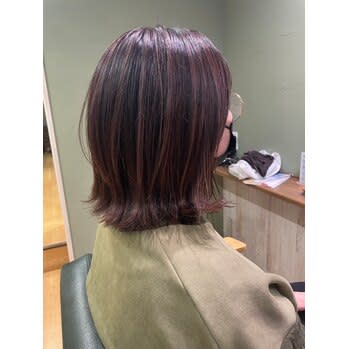 ピンクハイライトデザイン