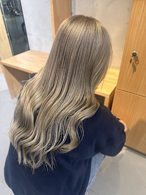 似合わせカット+透明感カラー