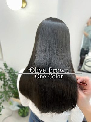 カラー指名No1/ 透明感カラー×オリーブブラウン