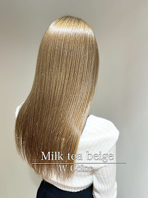 カラー指名No.1/艶髪ミルクティーベージュ