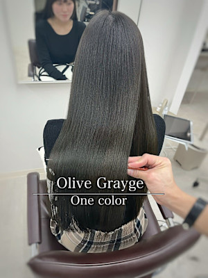 カラー指名No.1/透明感溢れるオリーブグレージュ