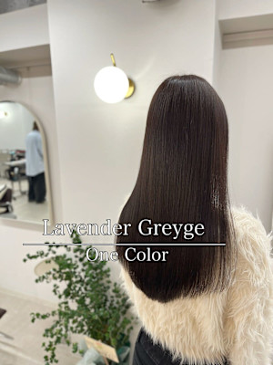 カラー指名No1/透明感溢れる春のラベンダーグレージ