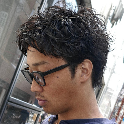 フェザーショートパーマ