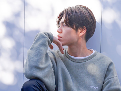 メンズパーマツイスパパーマアッシュブラックカルマパーマ