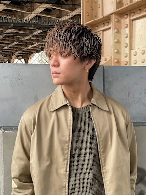 メンズパーマツイスパパーマアッシュブラックカルマパーマ