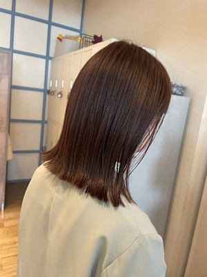 髪質改善/縮毛矯正/酸性ストレート/切りっぱなしミディアム