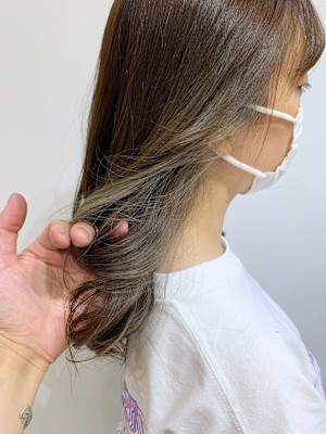 シークレットインナーカラー◇20代30代40代◇アッシュオリ