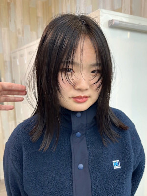 イメチェンハッシュカットレイヤーカット韓国似合わせカット渋谷