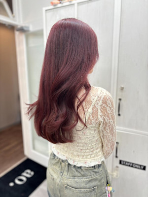 ブリーチなしピンクラベンダー