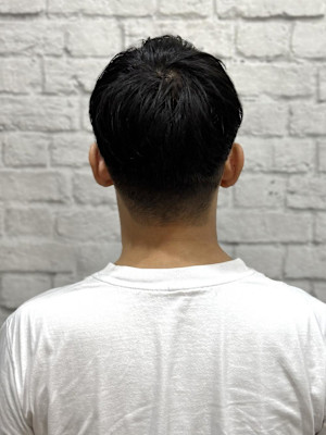 ツーブロアップバングショート