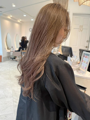 渋谷/ミニウルフ/チェリーブラウン/フェザーパーマ/ボブ