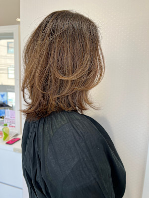 大人可愛いレイヤーミディ☆キャラメルベージュ