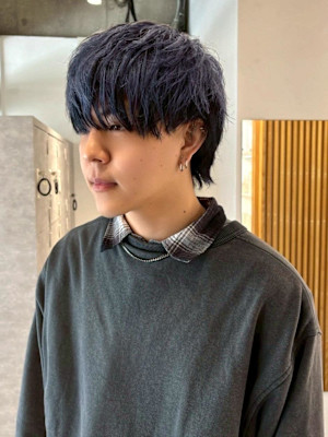 【takumi】ブリーチ/アンブレラカラー/寒色/ブルー