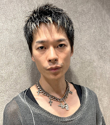 ミックスハイライトのスパイキーショートヘア/目白/池袋