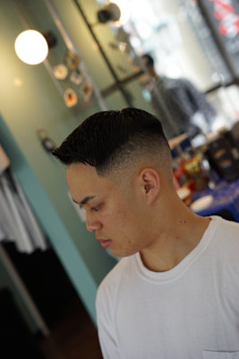 スキンフェード×ウェーブアップ