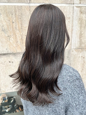 大人可愛い暗髪カラー×ショコラグレージュ