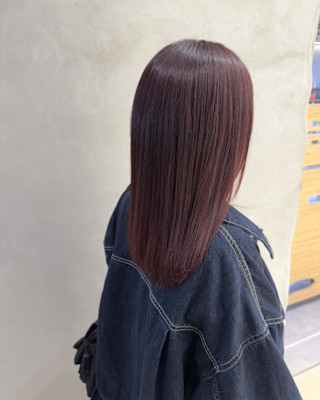 ungu ul×髪質改善×セミロング×ボルドー