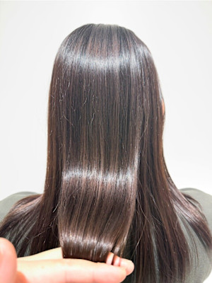 【森　ゆうや】ダークオリーブカラー×髪質改善ストレート