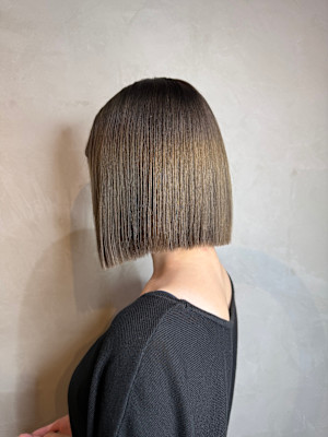 縮毛矯正ぱっつん