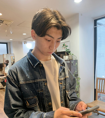 【新垣　拓未】センターパートマッシュ