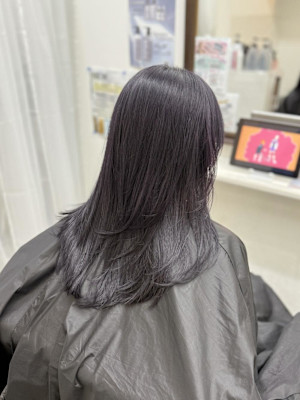 ダークラベンダー/ブリーチ/髪質改善