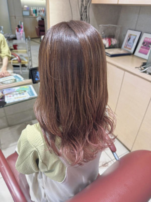 ピンクグラデで叶える艶髪革命