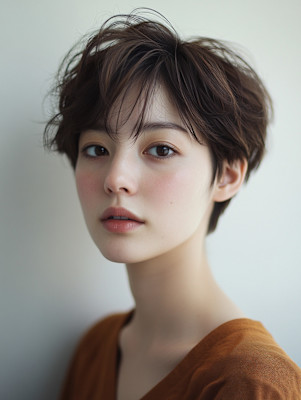 大人かわいい×小顔ショート