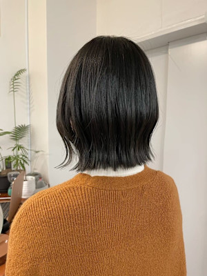 タイトボブ×透明感地毛風カラー