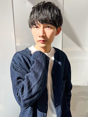 マッシュ　パーマ　ツーブロック