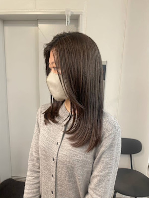 ワンカールレイヤー×オリーブベージュ