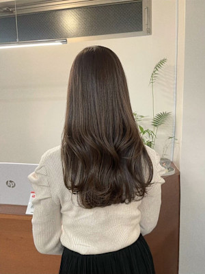 ロング×オリーブベージュ