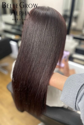 縮毛矯正＋カラー