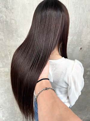素髪ストレート