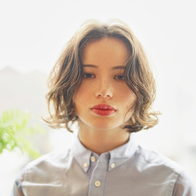 大人可愛いナチュラルボブ