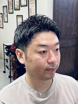 【40代男性】ロンドンツーブロアップバング（大宮/バーバー）