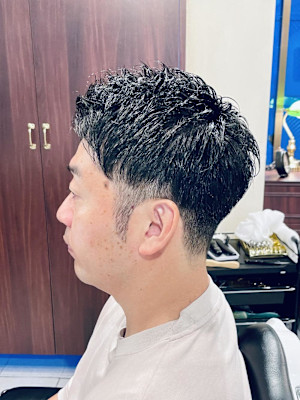 【40代男性】ロンドンツーブロアップバング（大宮/バーバー）