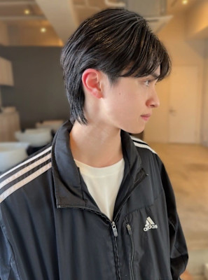 メンズショート ツーブロック カルマパーマ ウルフカット