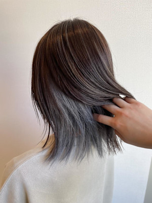 インナーシルバーアッシュ×ハイライトグレージュ