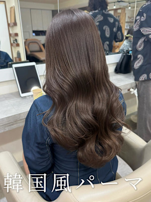韓国風パーマ/コテ巻き風パーマ/パーマ/髪質改善