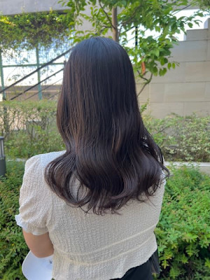 韓国風スタイル　レイヤーカット　オージュアトリートメント