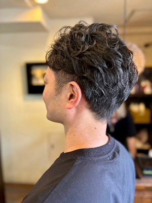 メンズ　ナチュラルパーマ