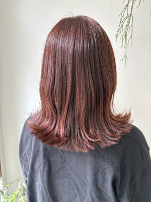 《花屋併設の美容院》柔らか暖色カラー