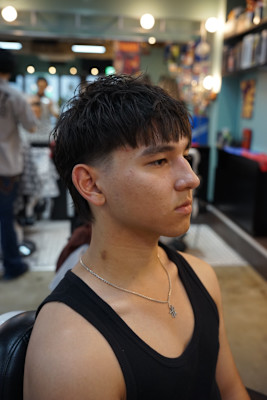 マッシュウルフ×テーパーフェード