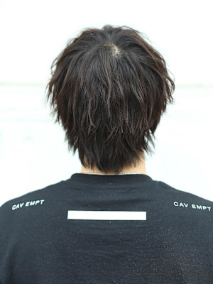 波巻き無造作ハーフアップ