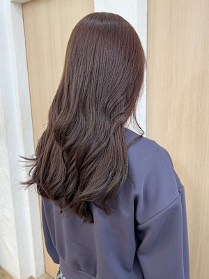 【新井】ほんのりピンクベージュブラウンカラー