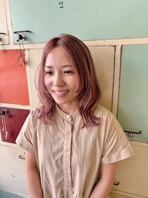 似合わせピンクカラー